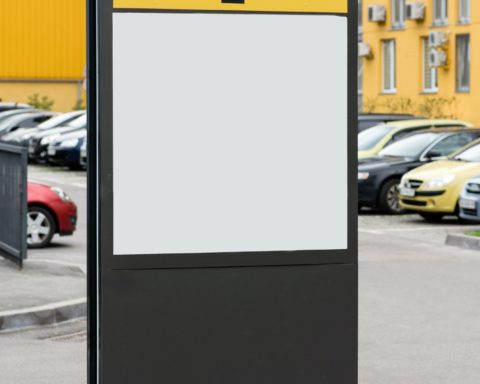Billboard in the street, information